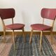 Pair of red skai chairs