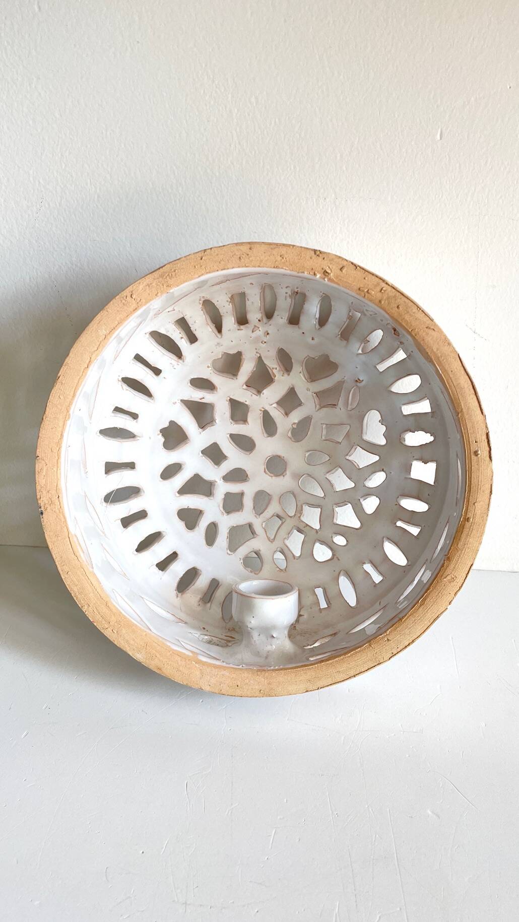 Handcrafted ceramic wall light