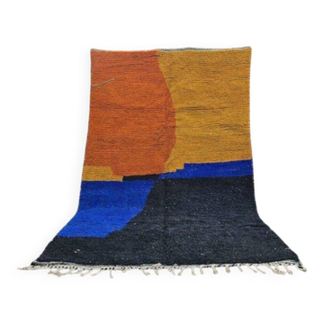 Tapis berbere en laine de oued zam taille 150 x 250 cm