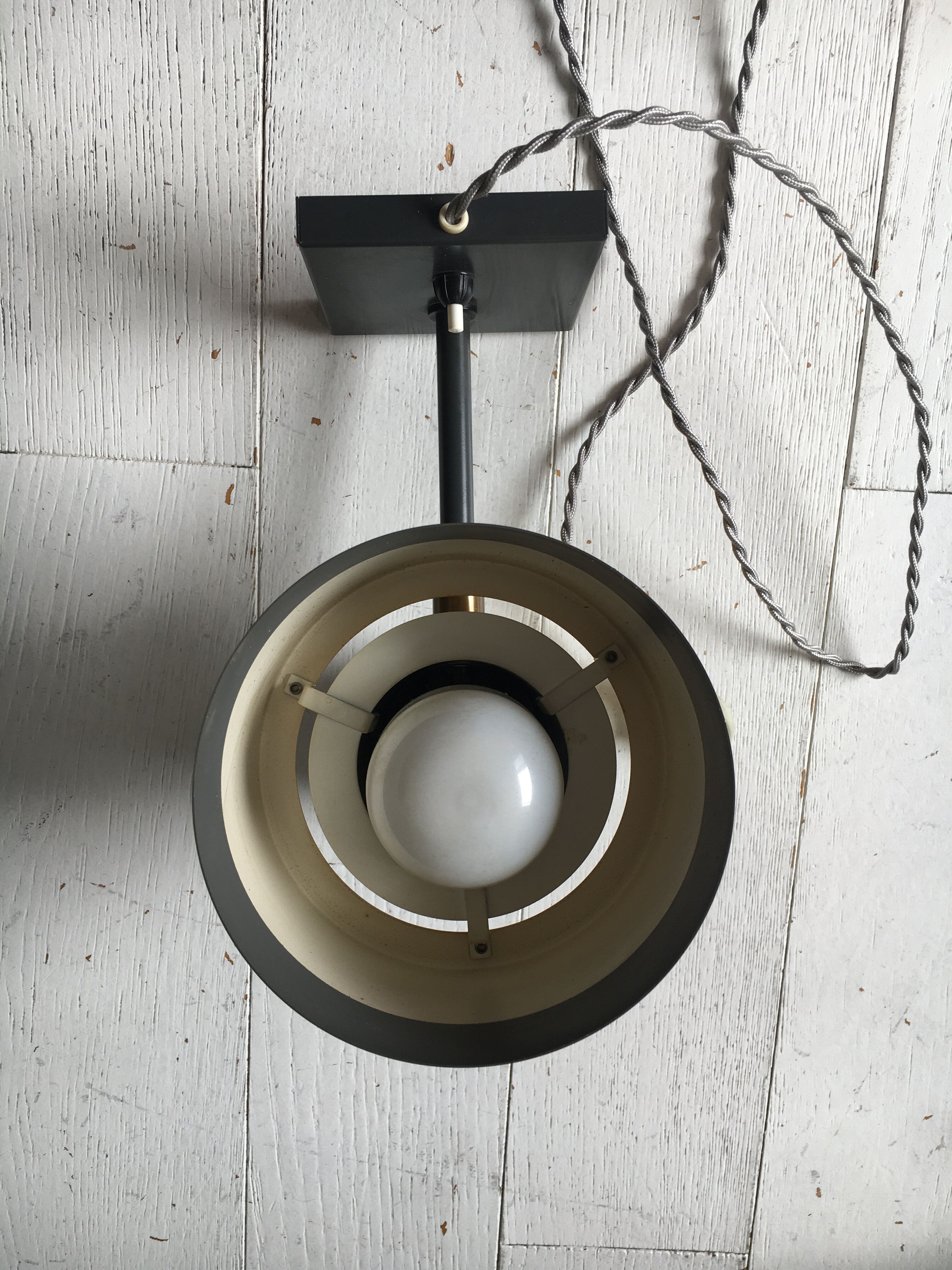 Wall lamp by Johannes Hammerborg in brass, 1970