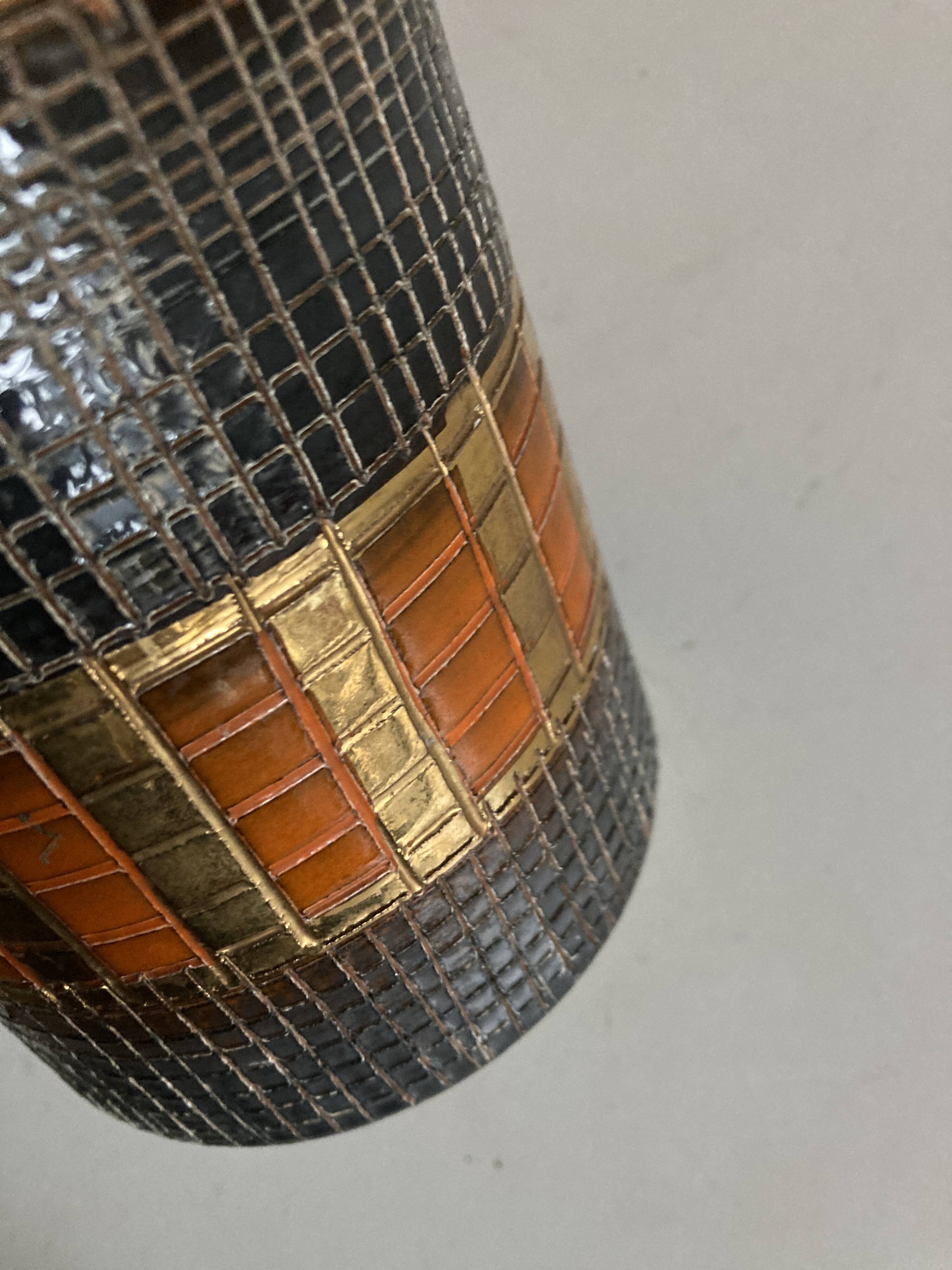 Seta series vase by Aldo Londi for Bitossi sgraffitto 1950 Italy