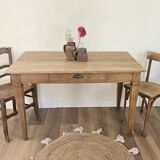 Solid wood farmhouse table