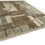 Handmade Turkish One of a Kind 286 cm x 365 cm Beige Wool Carpet