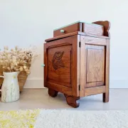 Small bedside table Art Deco wood