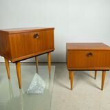 Pair of Scandinavian bedsides