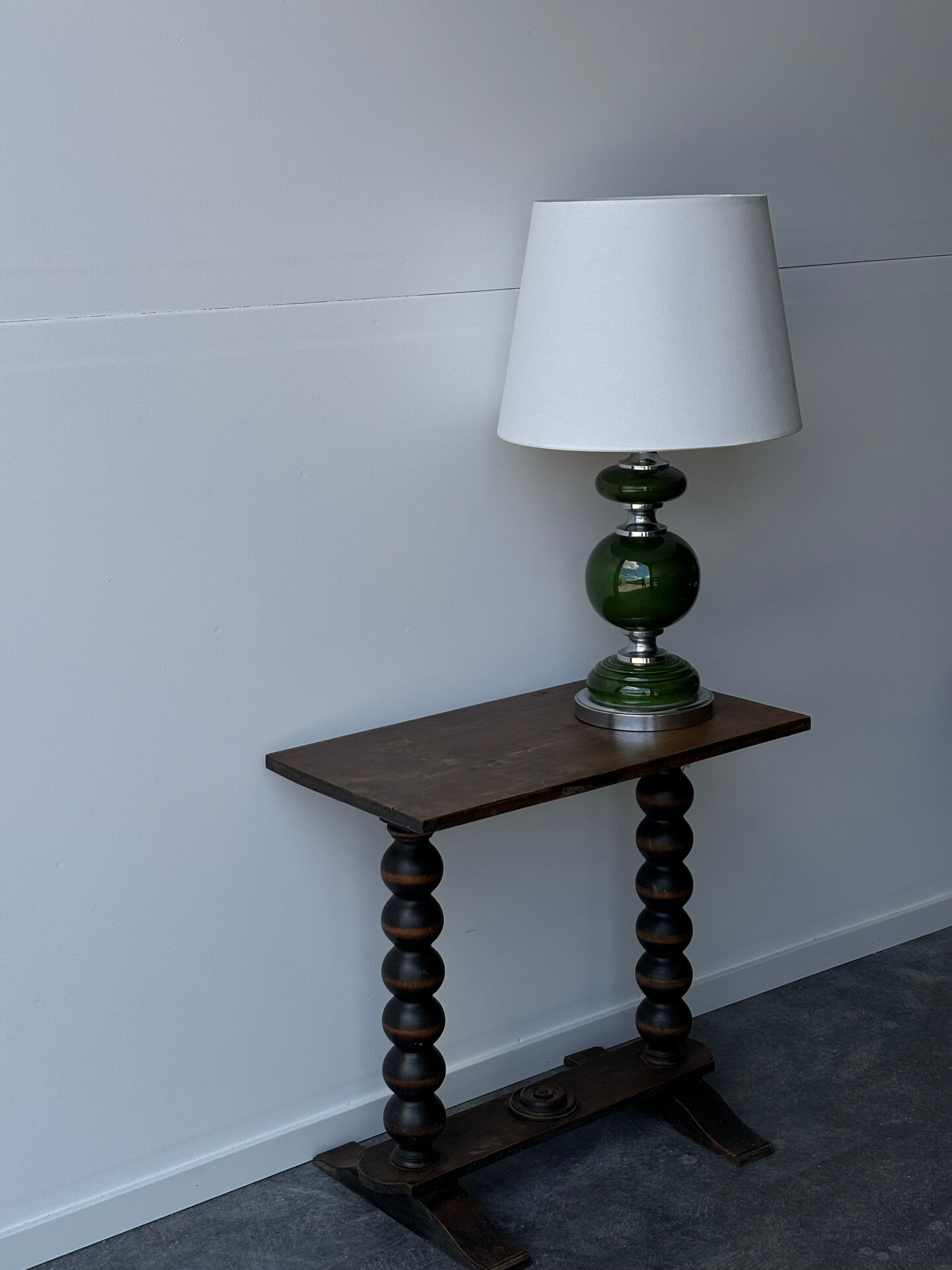 Space Age lamp in ceramic and metal 1960