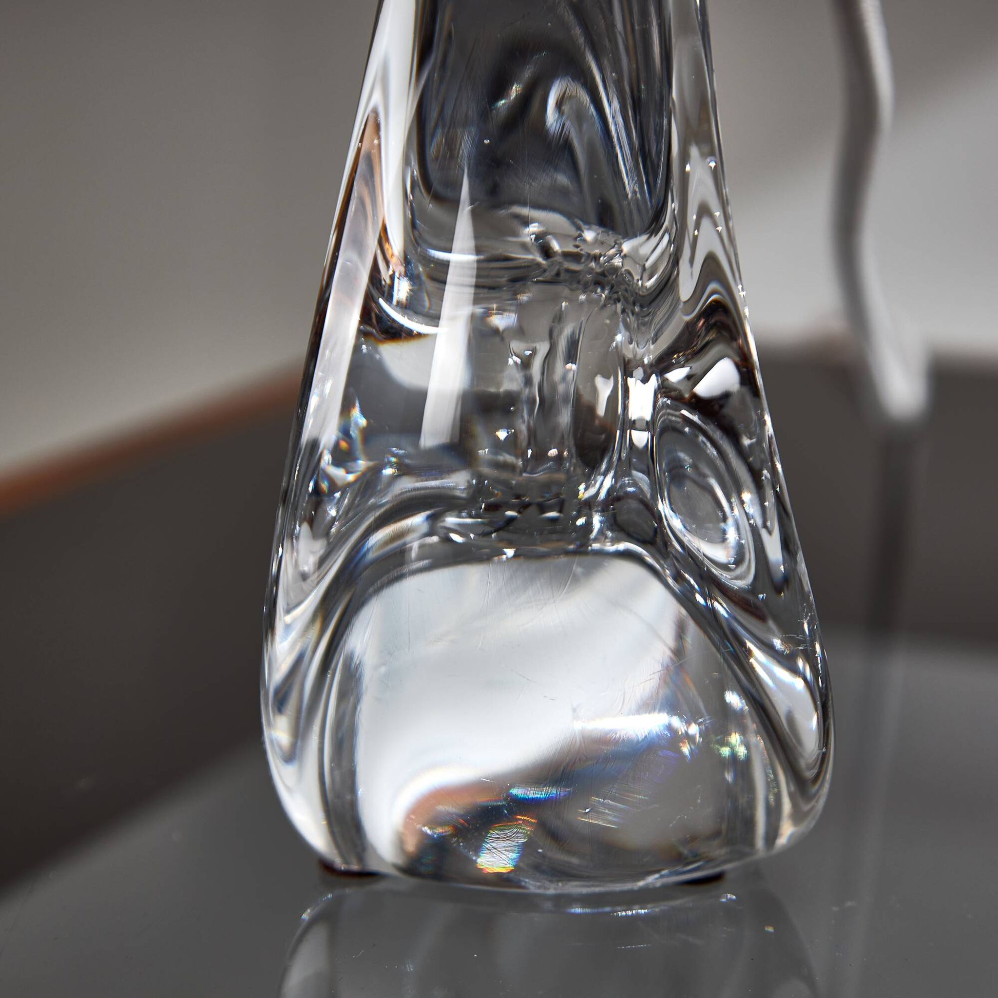 Lampe de table en cristal français par daum (mk10261)