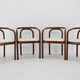 1970s antonin suman set of four dining chair by ton