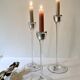 Set of three glass candle holders, Ikea, Blomster, 1999