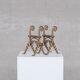 2 brass antique fire dogs