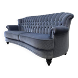 Vintage blue sofa / couch / settee