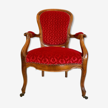 Louis XV Style Cabriolet armchair, circa 1850