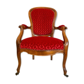 Fauteuil Cabriolet Style Louis XV, vers 1850