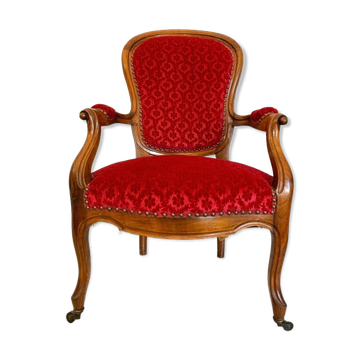 Louis XV Style Cabriolet armchair, circa 1850