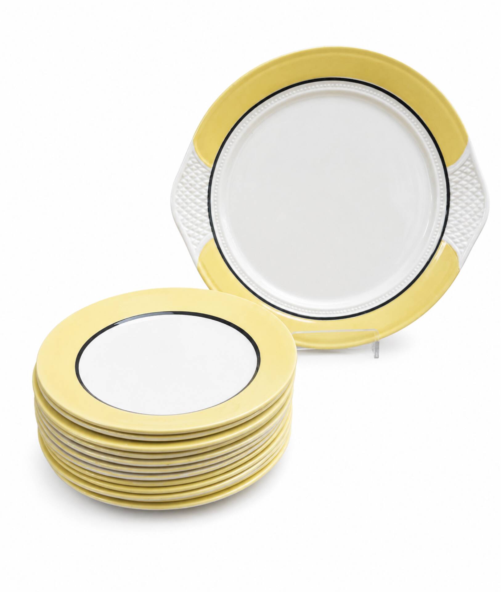 Ensemble à dessert 1940 - plat et 12 assiettes