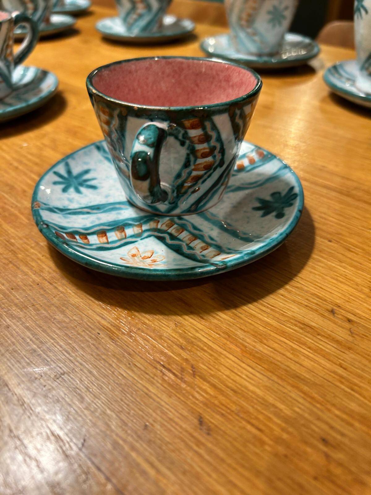 Humbert Pittari coffee service set in Vallauris