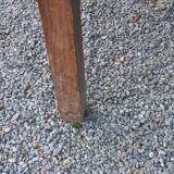 Brutalist farmhouse table Antique wooden workshop table 200cm