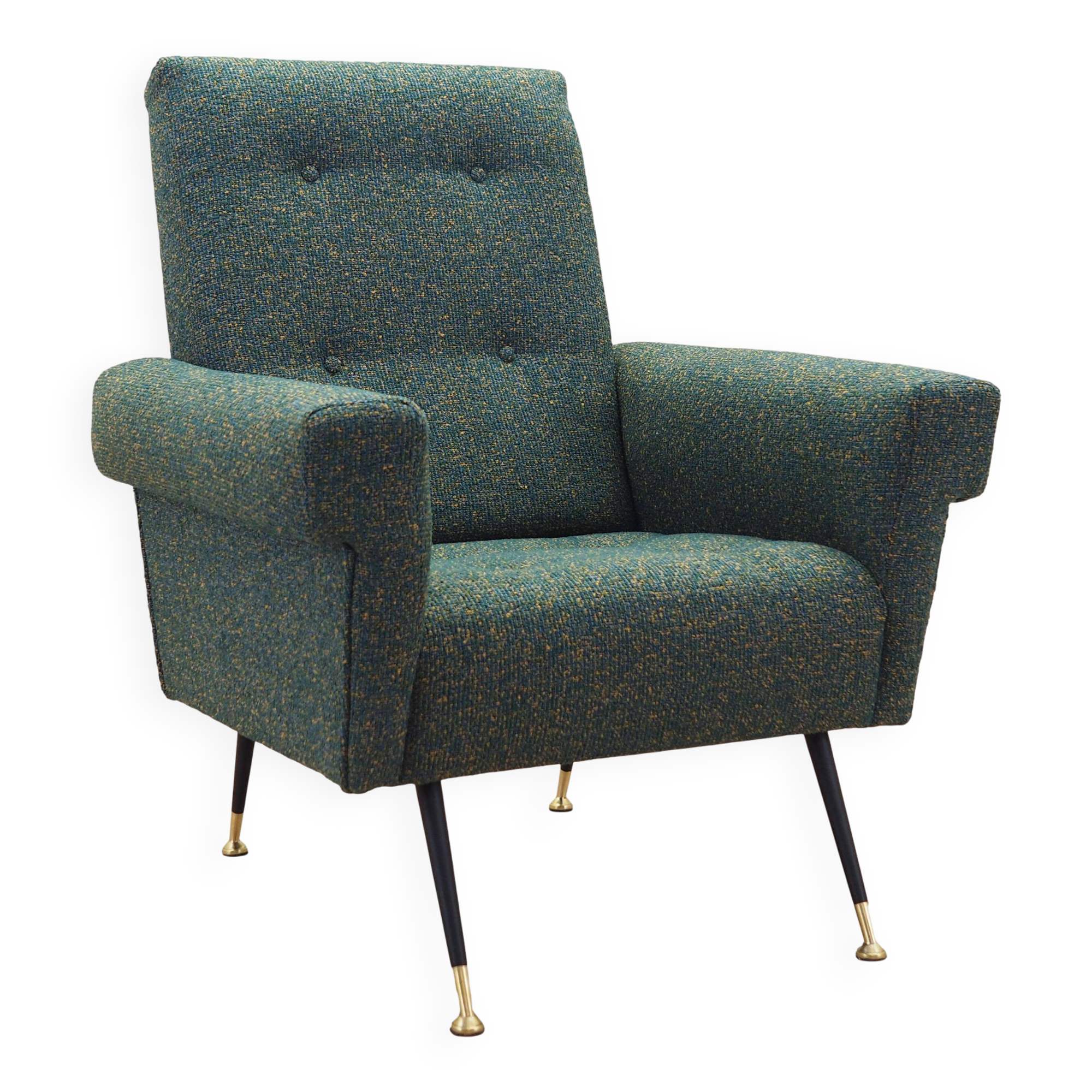 Fauteuil lounge, design italien, années 1970, production : Italie
