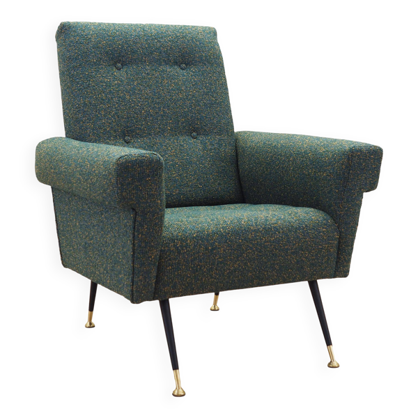 Fauteuil lounge, design italien, années 1970, production : Italie