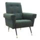 Fauteuil lounge, design italien, années 1970, production : Italie