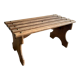 Small wooden bench