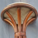 Bamboo and rattan stool “tam tam style”