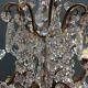 Antique XXL bronze chandelier 15 candles