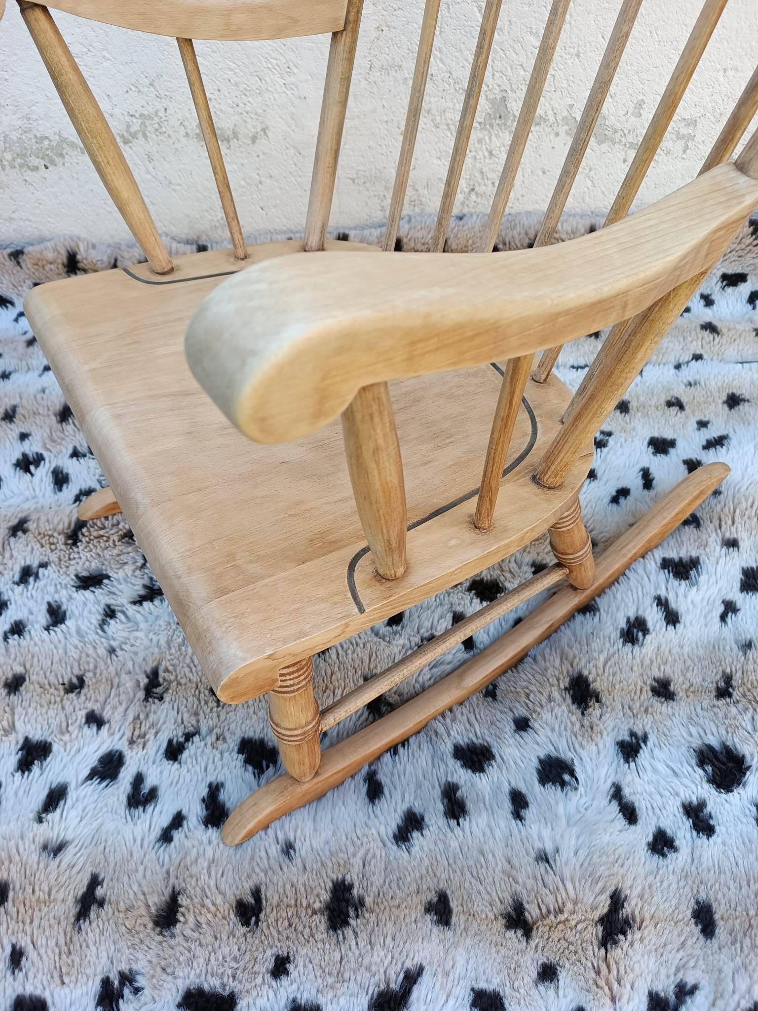 Wooden rocking chair