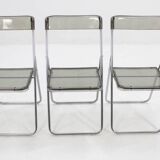 Set of three folding mid-century chairs from Sweden, 1970s