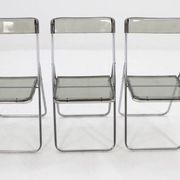 Set of three folding mid-century chairs from Sweden, 1970s