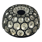 Plafonnier années 60-70 Glashütte Limburg Allemagne verre & métal