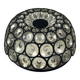 Ceiling light from the 60s and 70s Glashütte Limburg Germany glass & metal