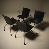 Set of 4 Rare Gigi Chairs by Boonzaaijer & Mazairac for Hennie de Jong Int.