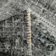 7x9 distressed black vintage rug, 205x292cm
