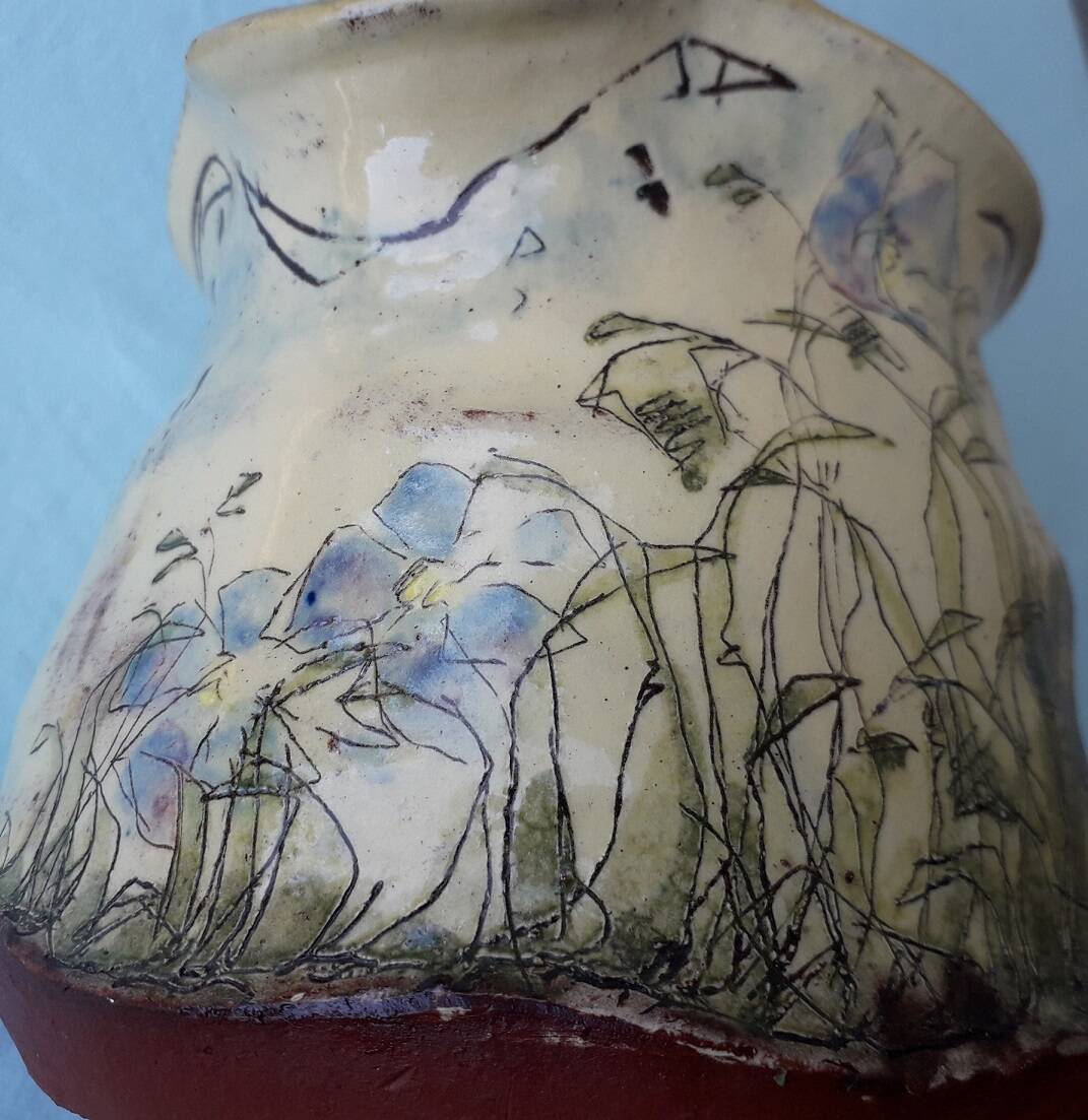 Terracotta pitcher Lopès Zablocki