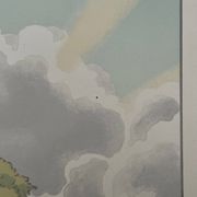 Lithographie par Henri Rivière La Féérie des Heures - L'Orage qui monte