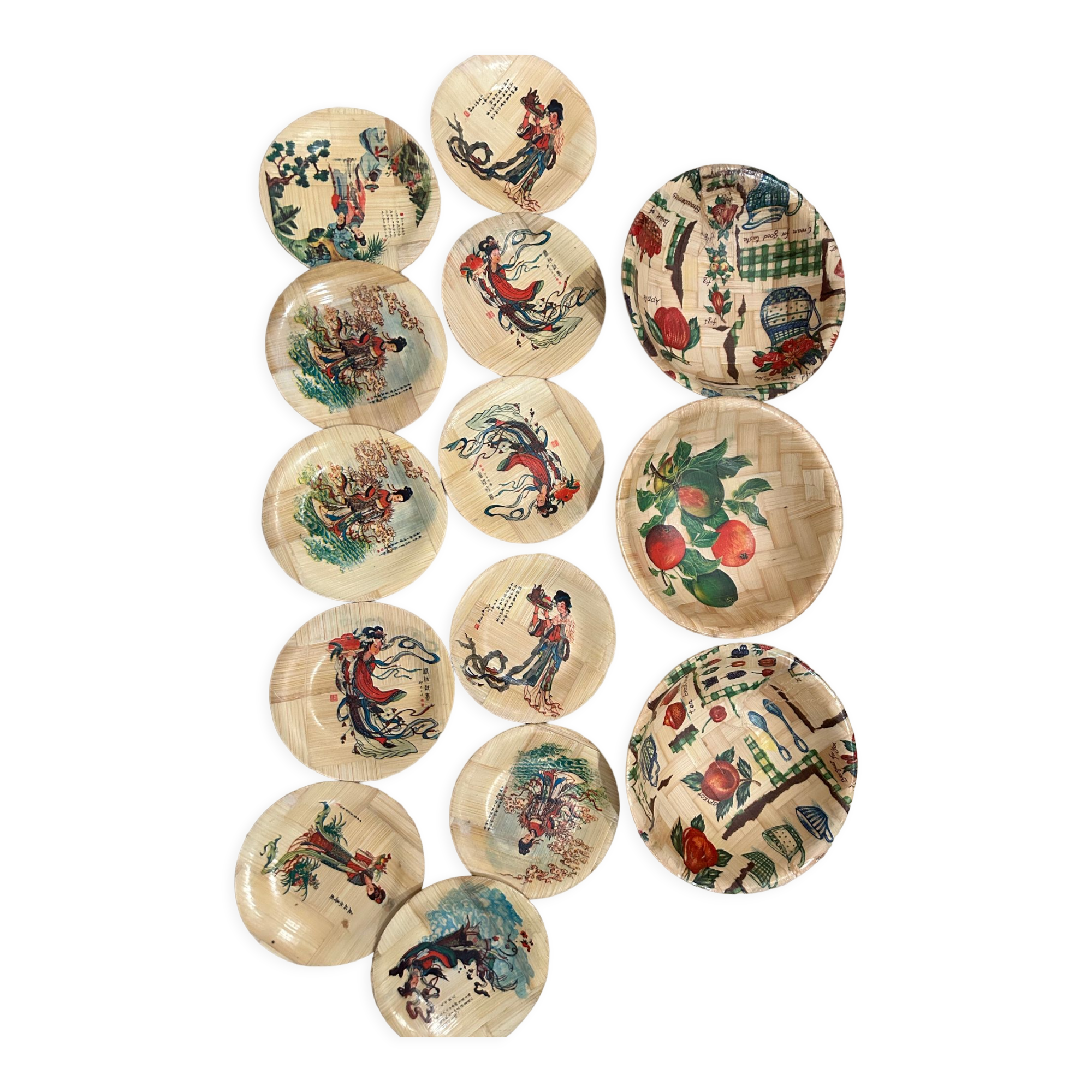 Bamboo coasters and cups