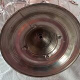 Fruit petits-fours set with two old pink corolla bowls, 19th century frame