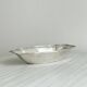 Shallow dish in silver-plated metal