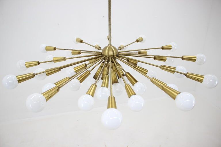 Rare Mid Century Chandelier Sputnik, Atomic, 1960s