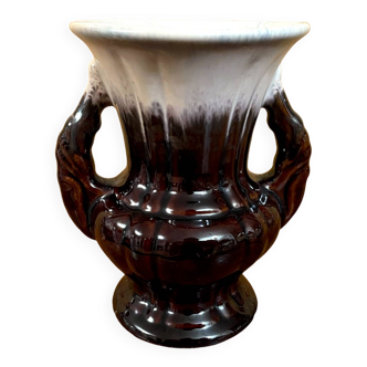 Scheurich & Greulich 200/14 Vase, Brown West-German Pottery from the 1950s