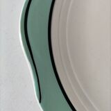 Céranord Saint-Amand dish, Églantine model, almond green
