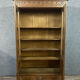 Gothic Renaissance library in solid walnut with columns around 1850