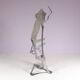 1990s abstract metal sculpture named: mensch mit mensch Guido Hafner German