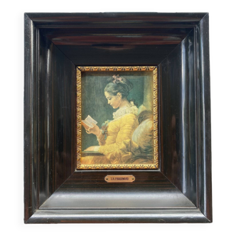 Limoges art enamels representing the Reader