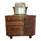 Commode art déco avec miroir biseauté et marbre