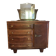 Commode art déco avec miroir biseauté et marbre