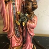 Chinese-inspired porcelain lamp