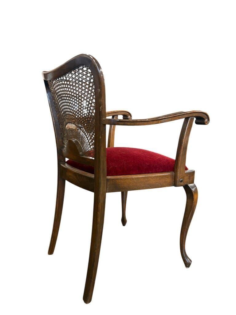 Fauteuil vintage en bois / une place / fauteuil lounge baroque