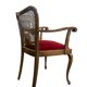 Fauteuil vintage en bois / une place / fauteuil lounge baroque